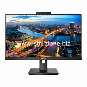 Monitor Pivot multimediale con Webcam LCD IPS 23,8 pollici PHS15